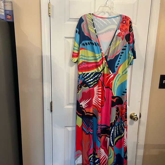 Women's Plus Size Elegant Long Evening Maxi Summer Wrap Dress 18W - 222W - Picture 6 of 12